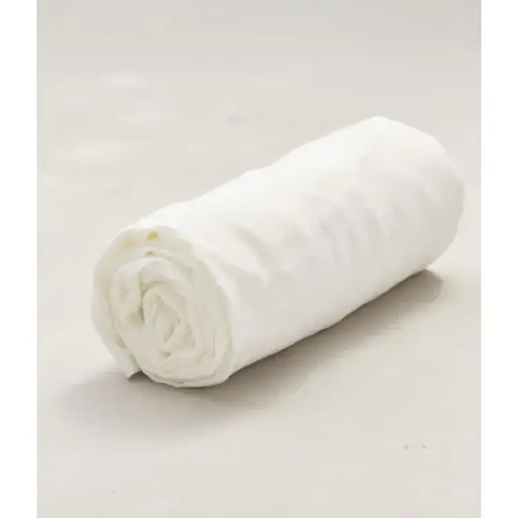Drap housse lin stone washed blanc