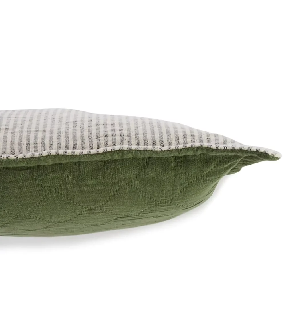 COUSSIN  DOUBLE JEU VERT