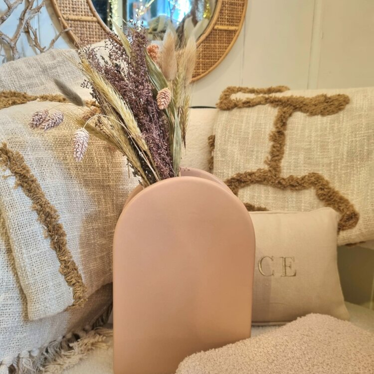 VASE ROSE THYRA