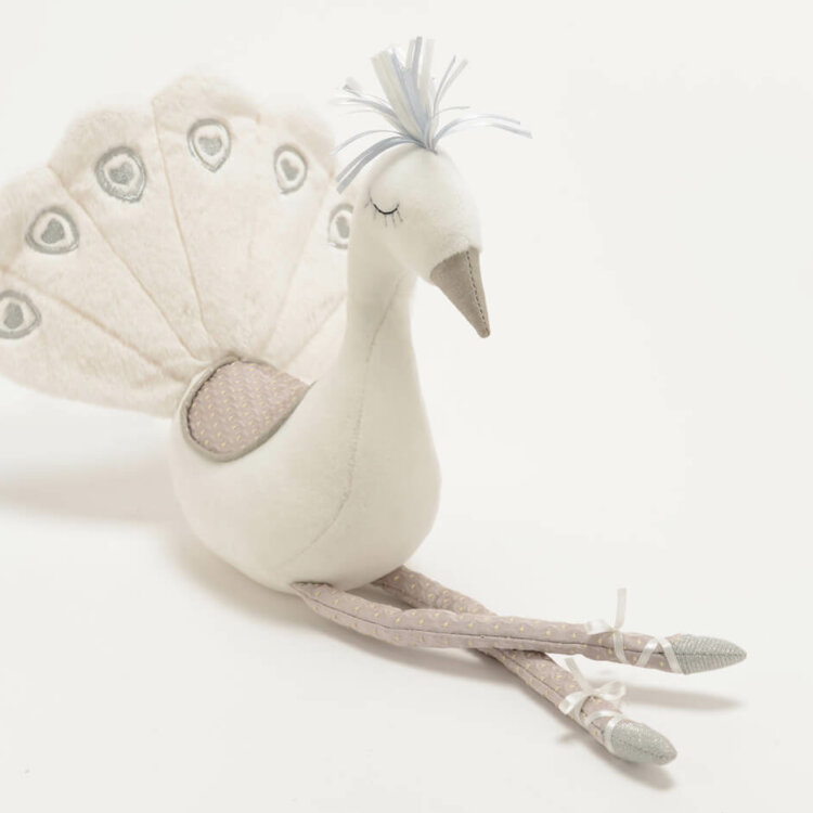 PELUCHE PAON BLANC