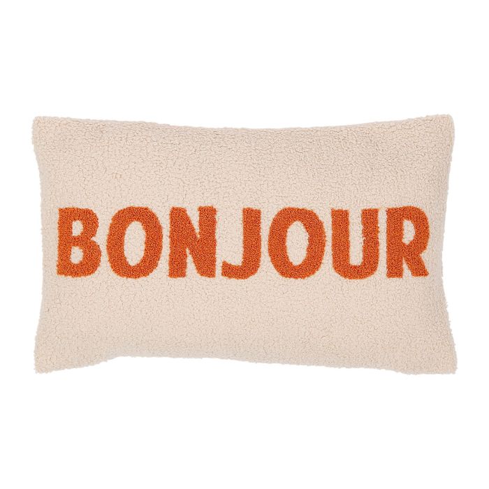 coussin bonjour