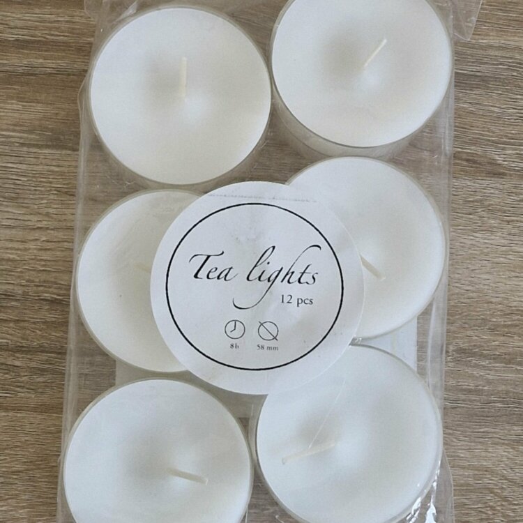 bougie blanche chauffe plat