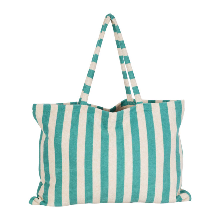 SAC EPONGE BEIGE ET TURQUOISE