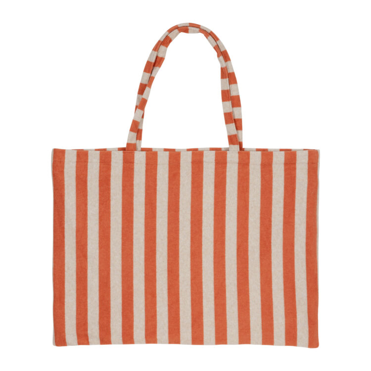 SAC EPONGE BEIGE ET TERRACOTA