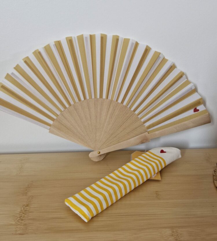 EVENTAIL JAUNE MOUTARDE