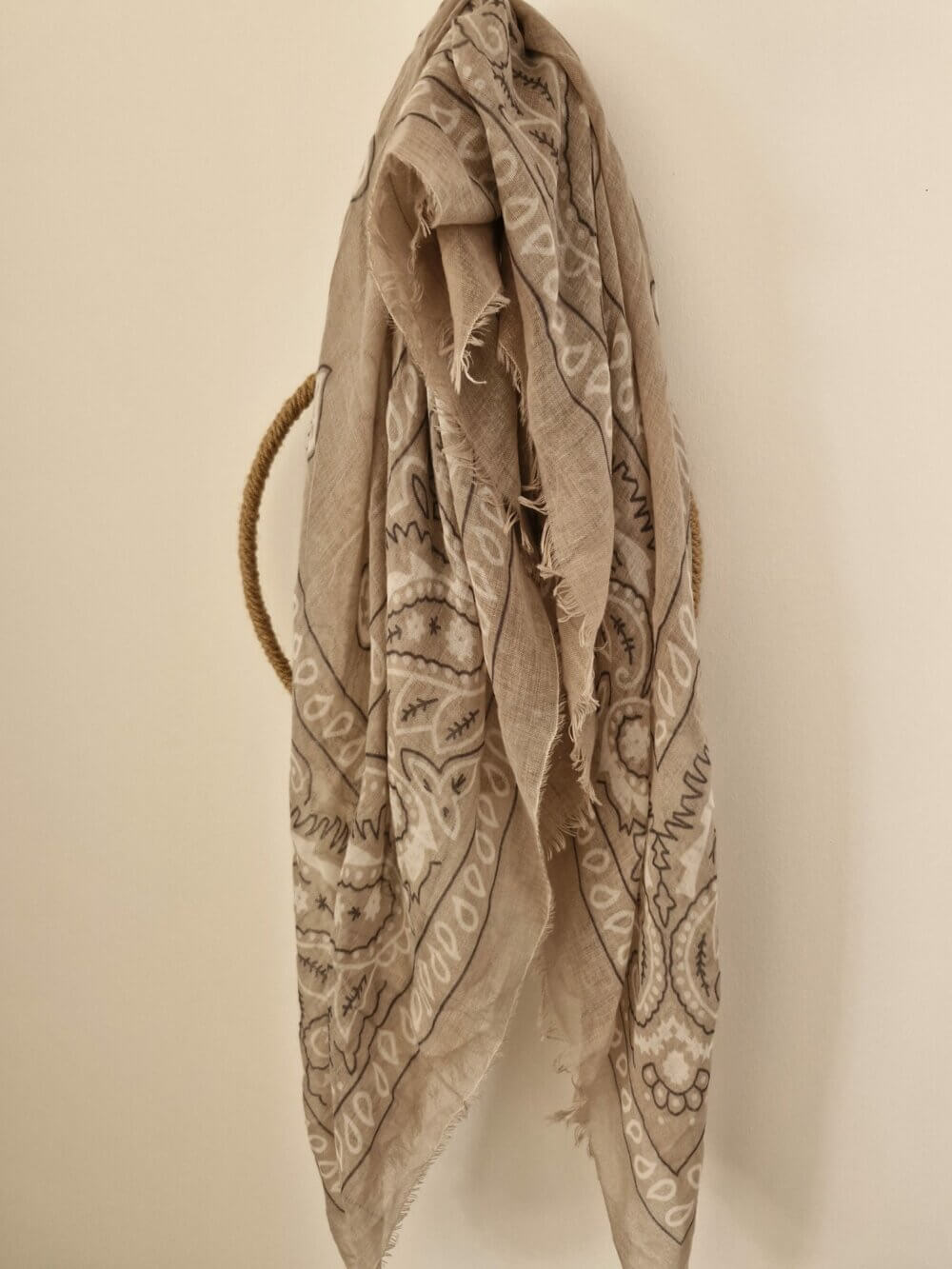 FOULARD BANDANA BEIGE – Image 3