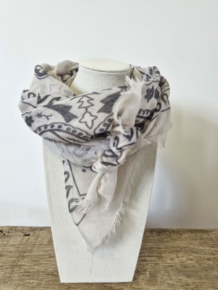 FOULARD BANDANA BLANC