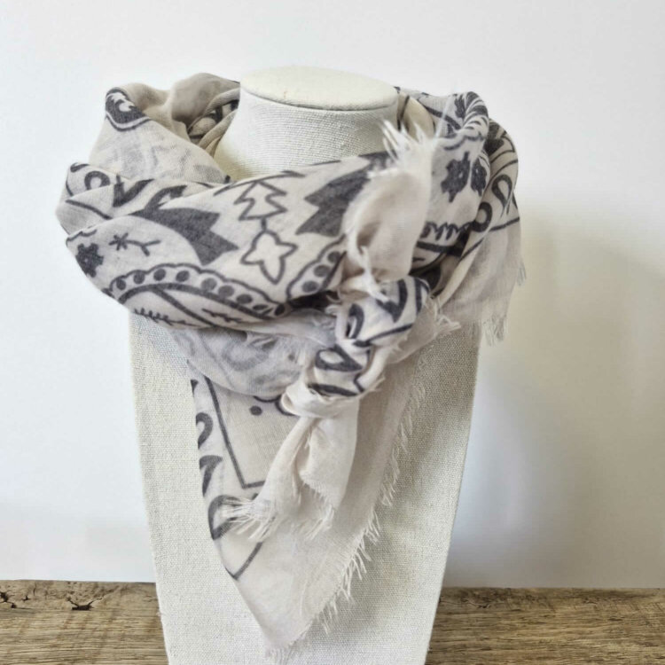 FOULARD BANDANA BLANC
