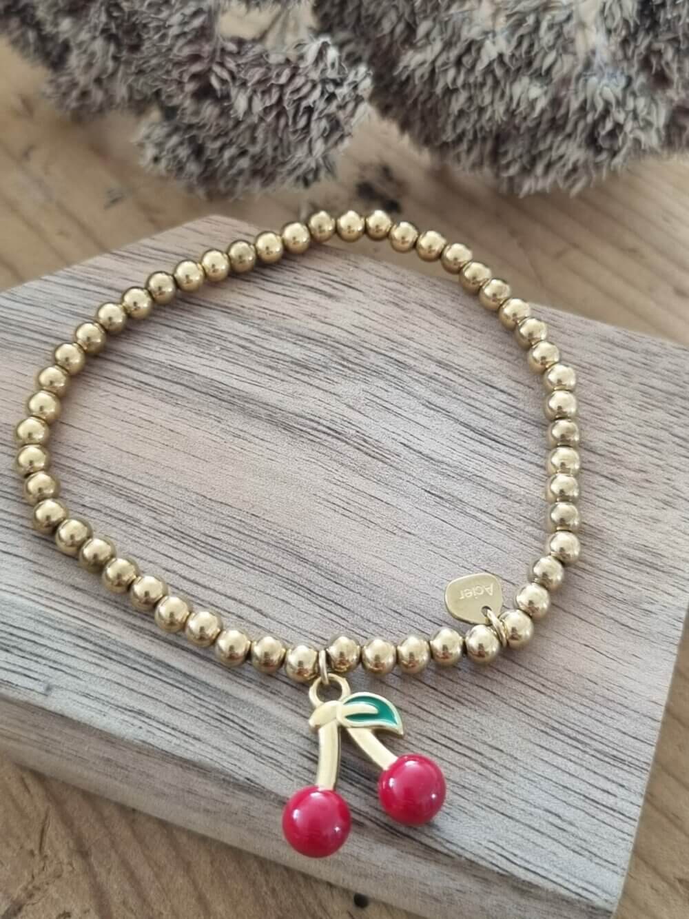 BRACELET  CERISE