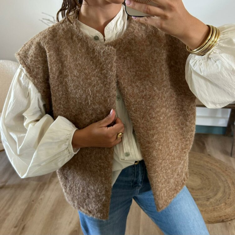 GILET DORIS CAMEL