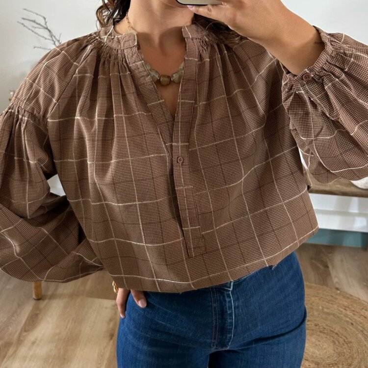 CHEMISE TINA MARRON