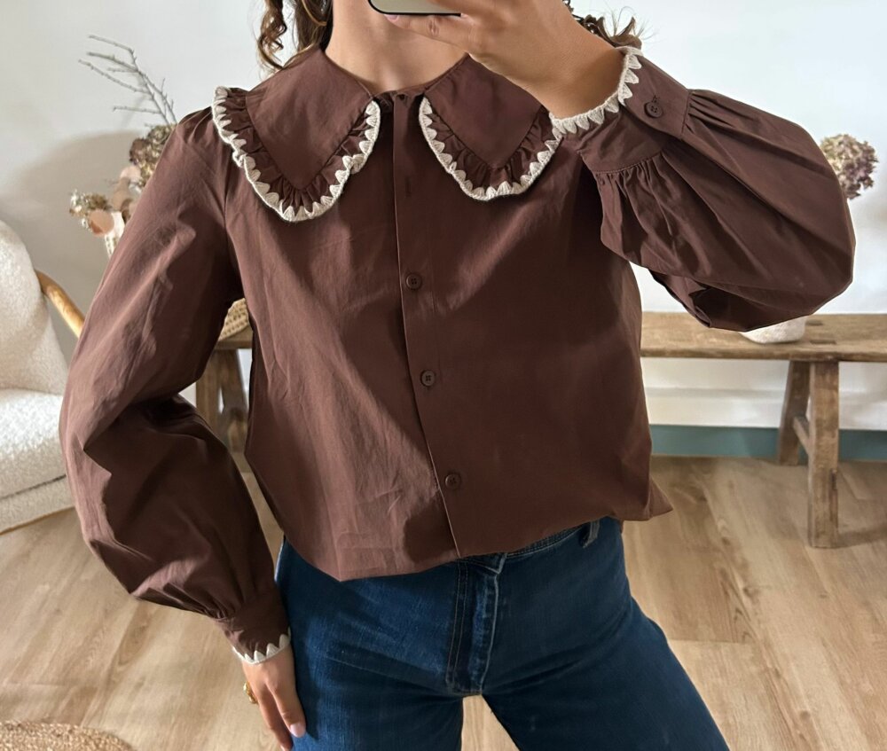 CHEMISE MILIE CHOCOLAT