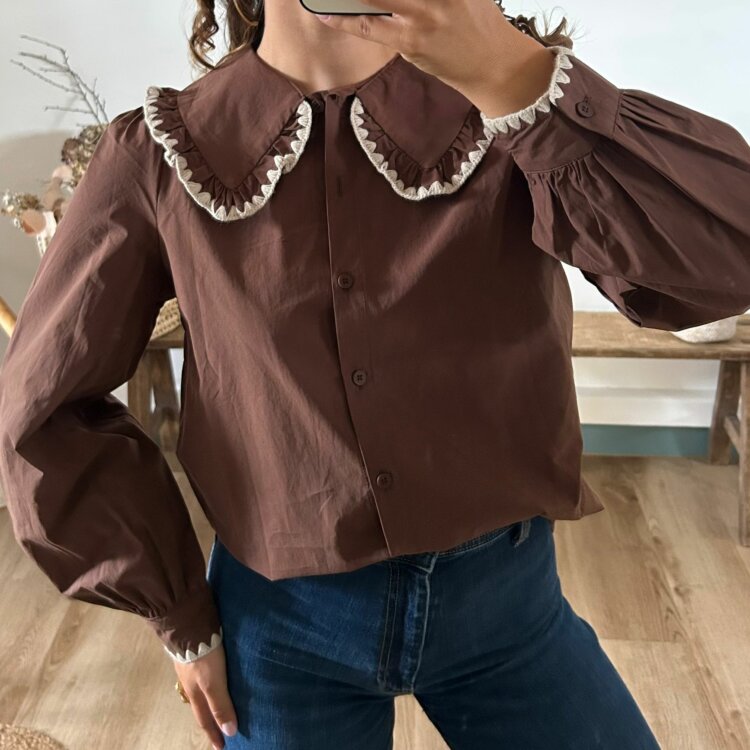 CHEMISE MILIE CHOCOLAT