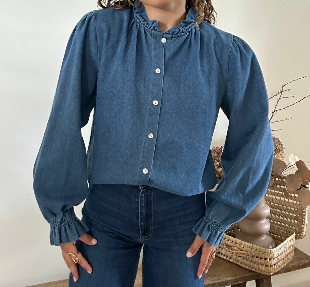 CHEMISE EN JEAN MARINE – Image 2