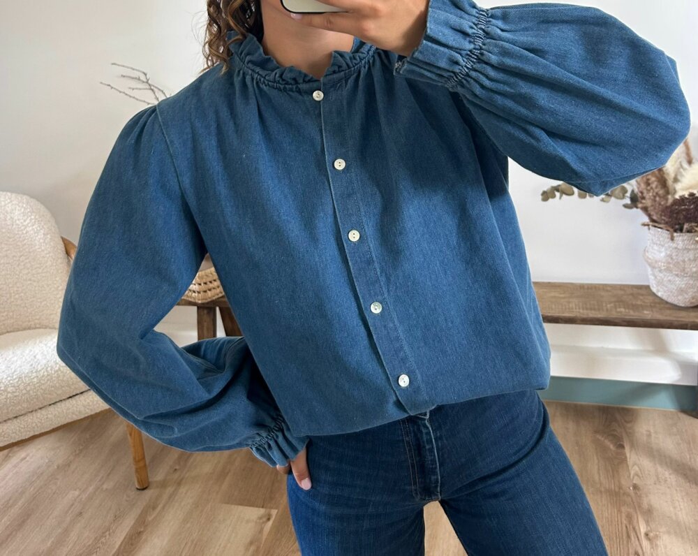 CHEMISE EN JEAN MARINE