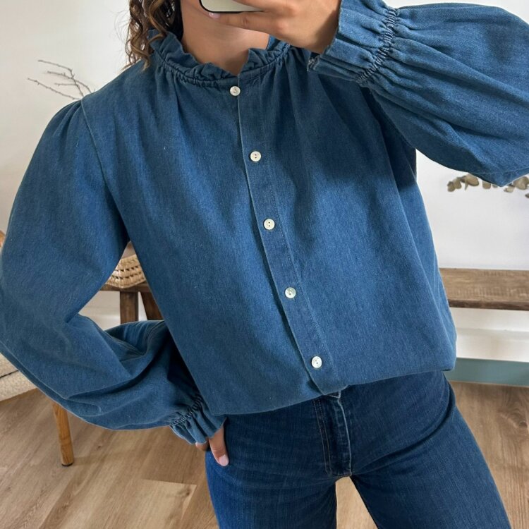CHEMISE EN JEAN MARINE