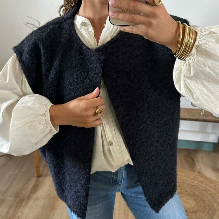 GILET DORIS NOIR