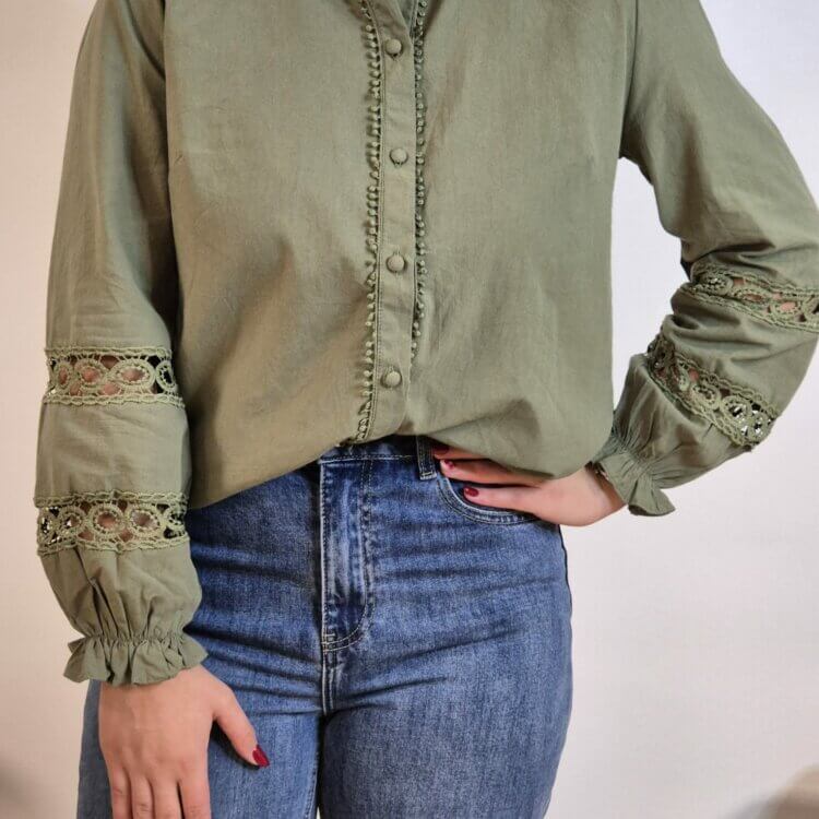 CHEMISE KAKI HONORINE