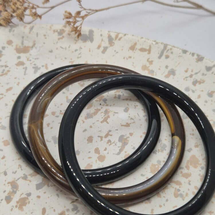 TRIO DE BRACELETS AMANDA NOIR