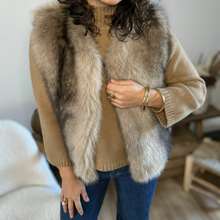 GILET FOURRURE NINA