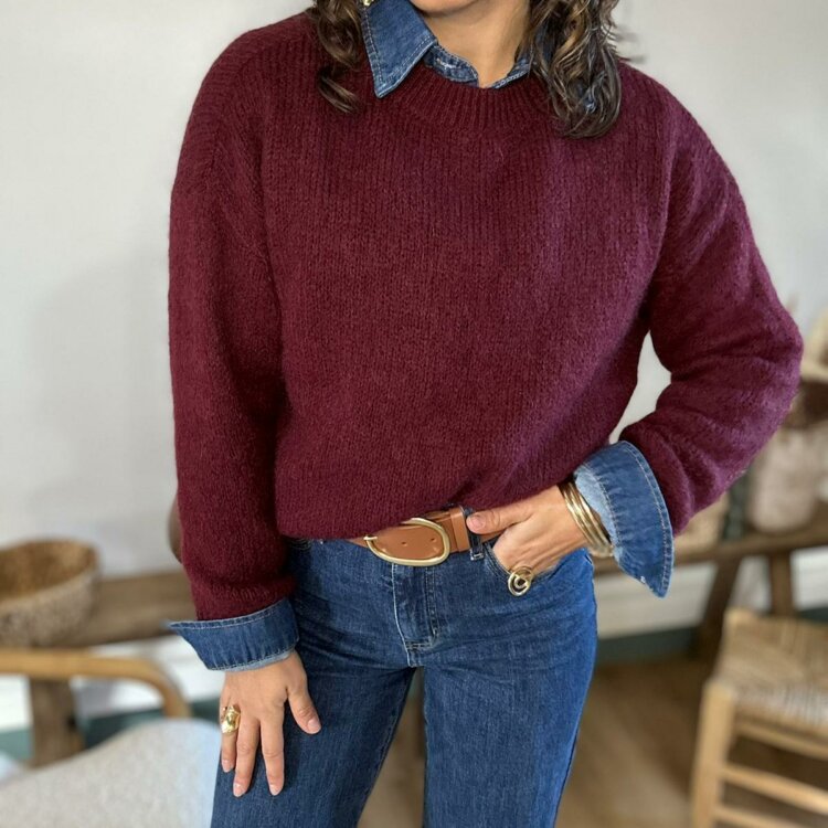 PULL BORDEAUX MAYA