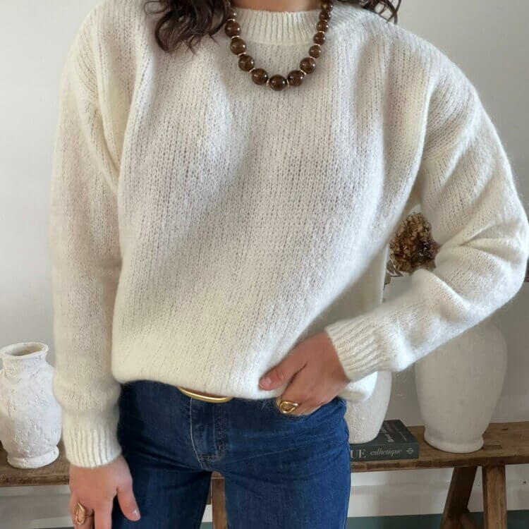 PULL BLANC CASSE MONA