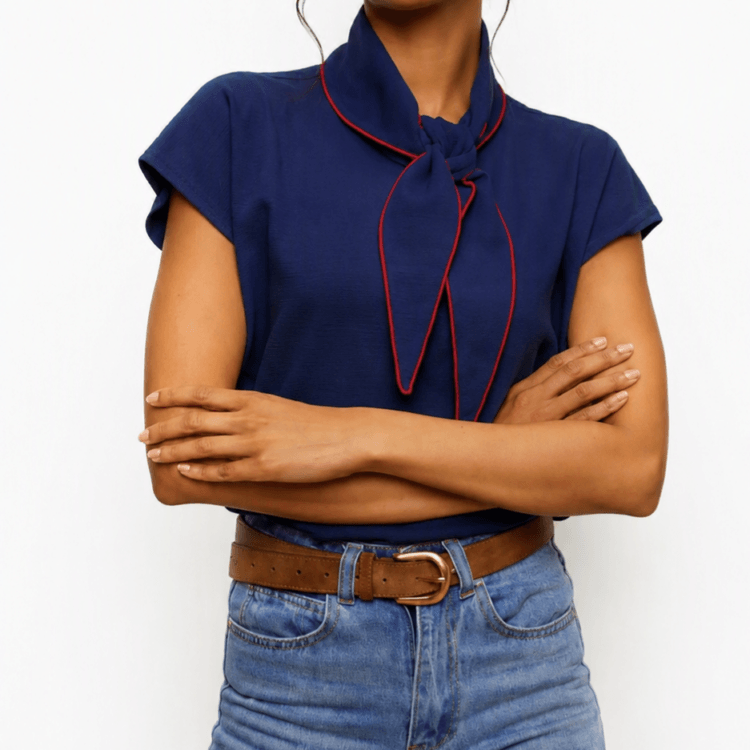 top mode bleu marine