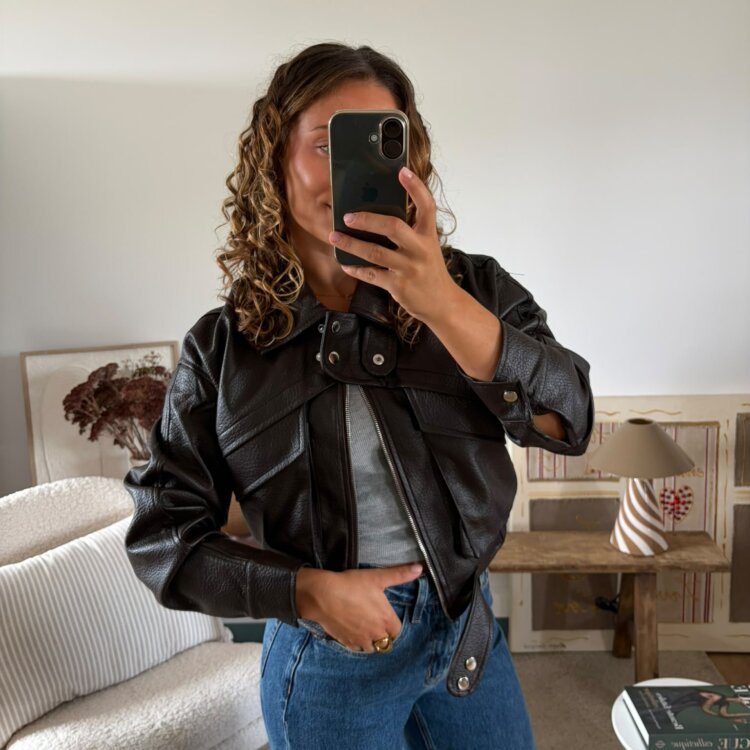 BLOUSON MARRON GABRIEL